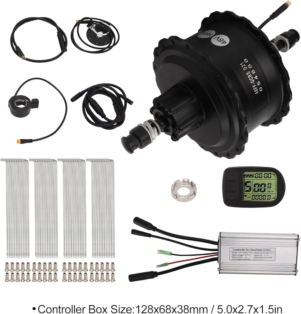 Amazon.co.jp: 電動自転車ハブモーターキット、リチウム電池改造用に